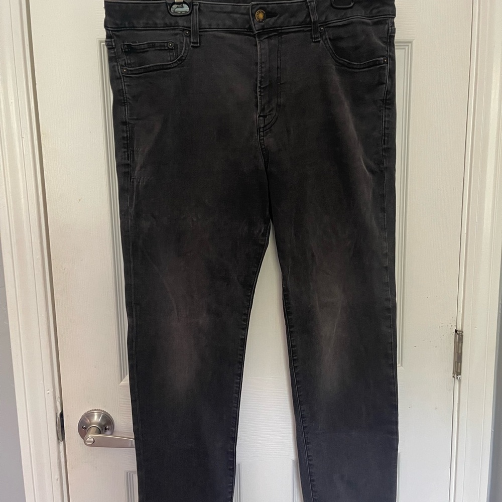 Express Men's Charcoal Skinny Jeans